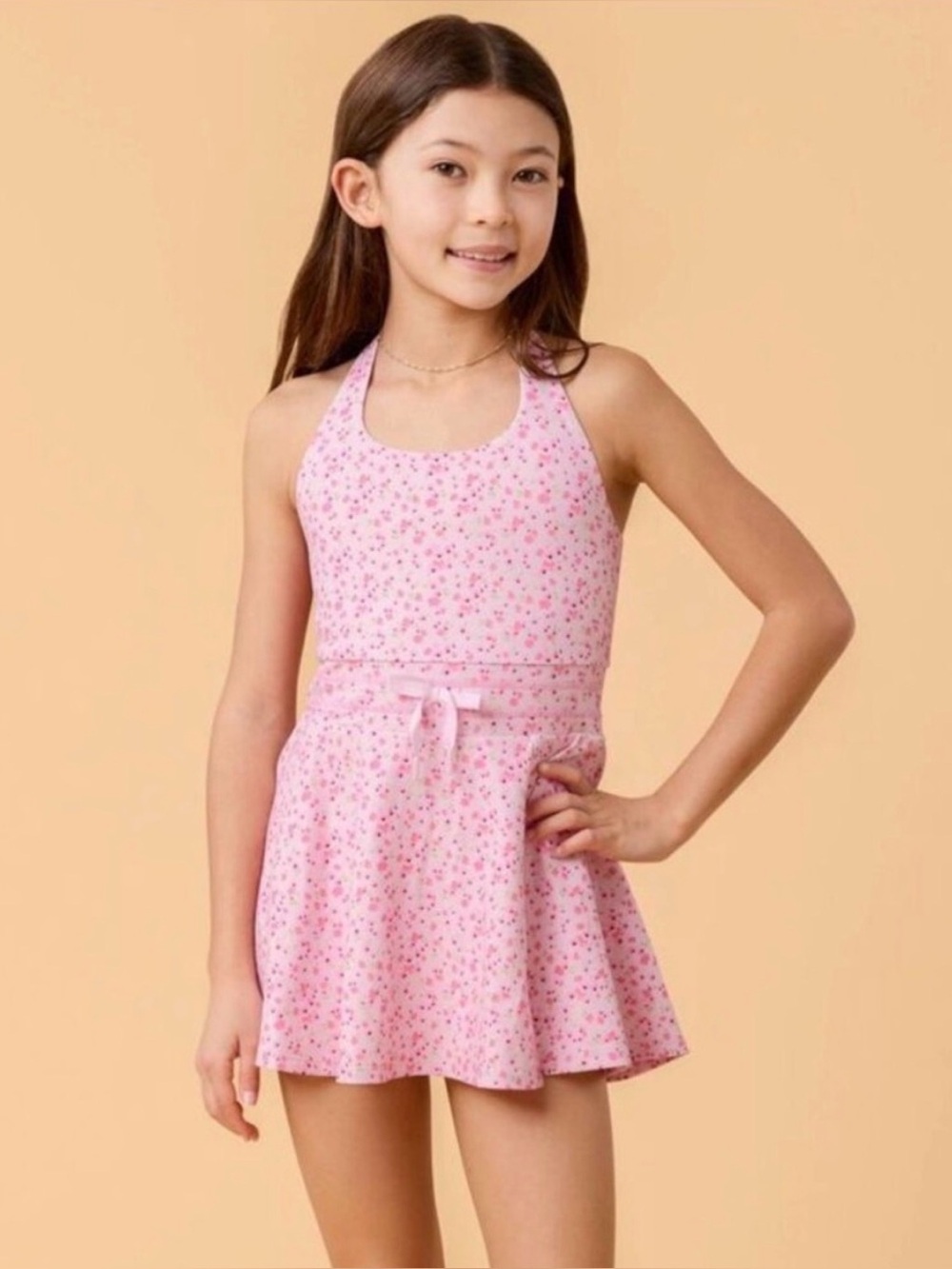 NWT! Blogilates Girls’ Mommy & Me Game Set Match Dress Pink Floral Large 10/12